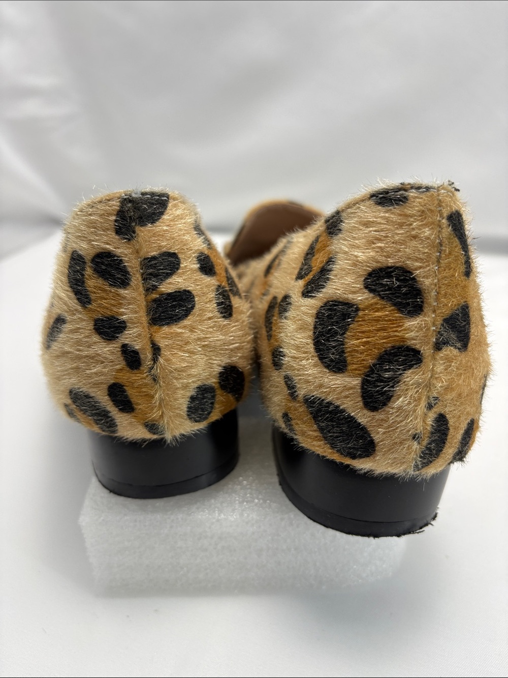 Women’s Sz39/8-8.5 Leopard Gold Accent Pointy Toe Loafers Fast Fashion #332 - Picture 7 of 8